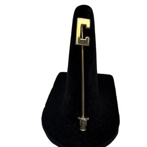Vintage12K Gold Letter C Initial Monogram Stick Pin Brooch Tie Tac PPC 1/20
